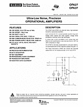 DataSheet OPA37 pdf